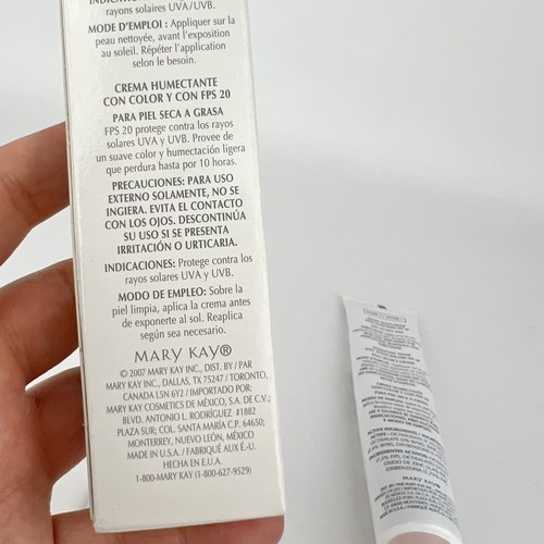 Mary Kay Tinted Moisturizer IVORY 2 Discontinued White Pink Box 1.5oz NEW 007481 - Picture 7 of 10
