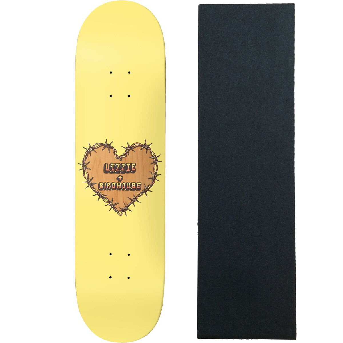 Birdhouse Skateboard Deck Lizzie Armanto Heart Protection 8.