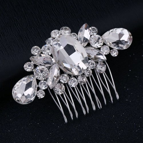 Bridal Hair Accessories Clips Women Wedding Hair Comb Diamante Pins Pearl - Picture 10 of 14