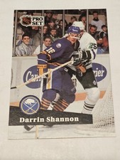 1991-92 Pro Set #14 Darrin Shannon Buffalo Sabres