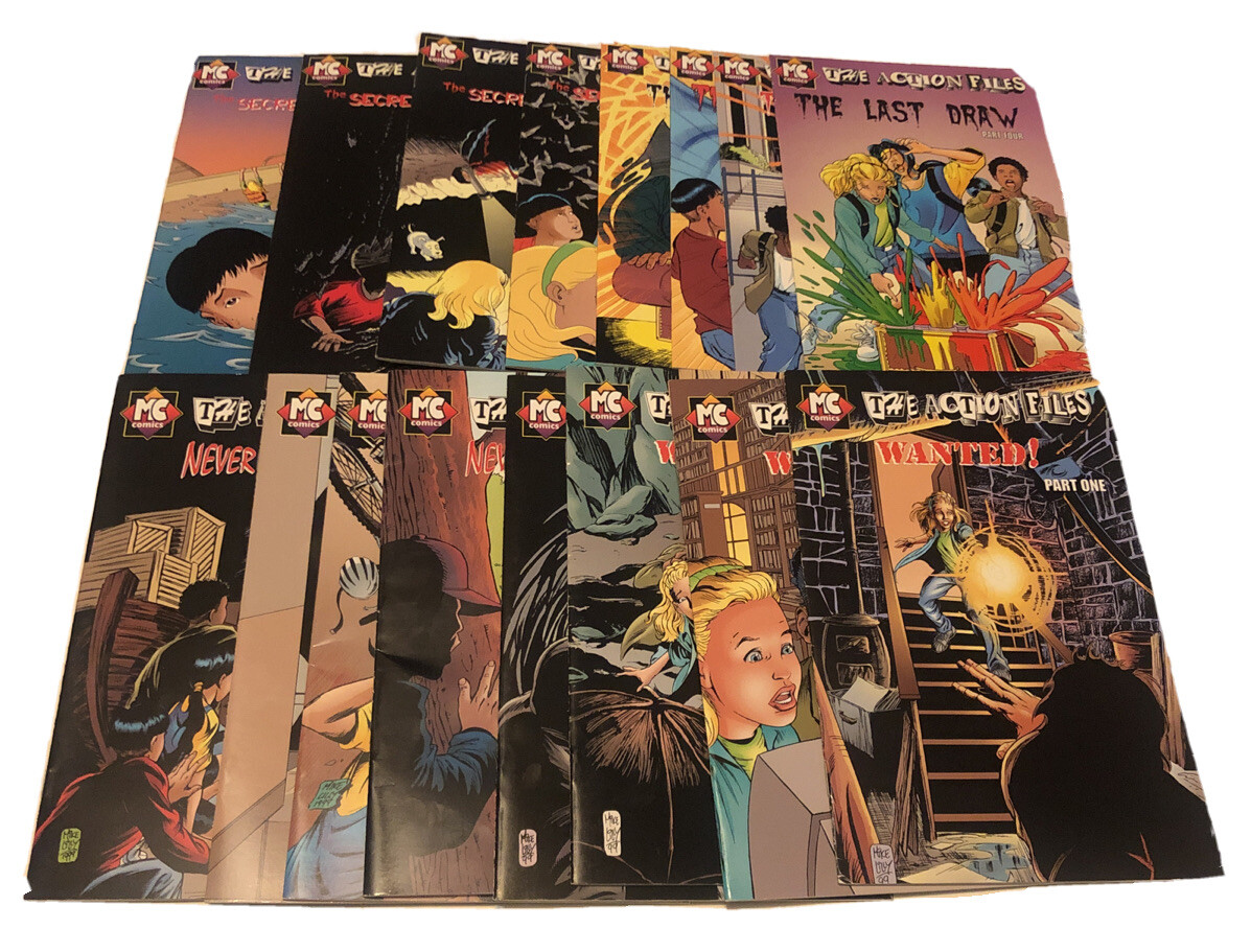 The Action Files MC Comics- 4 Different Stories Complete 4 Comic