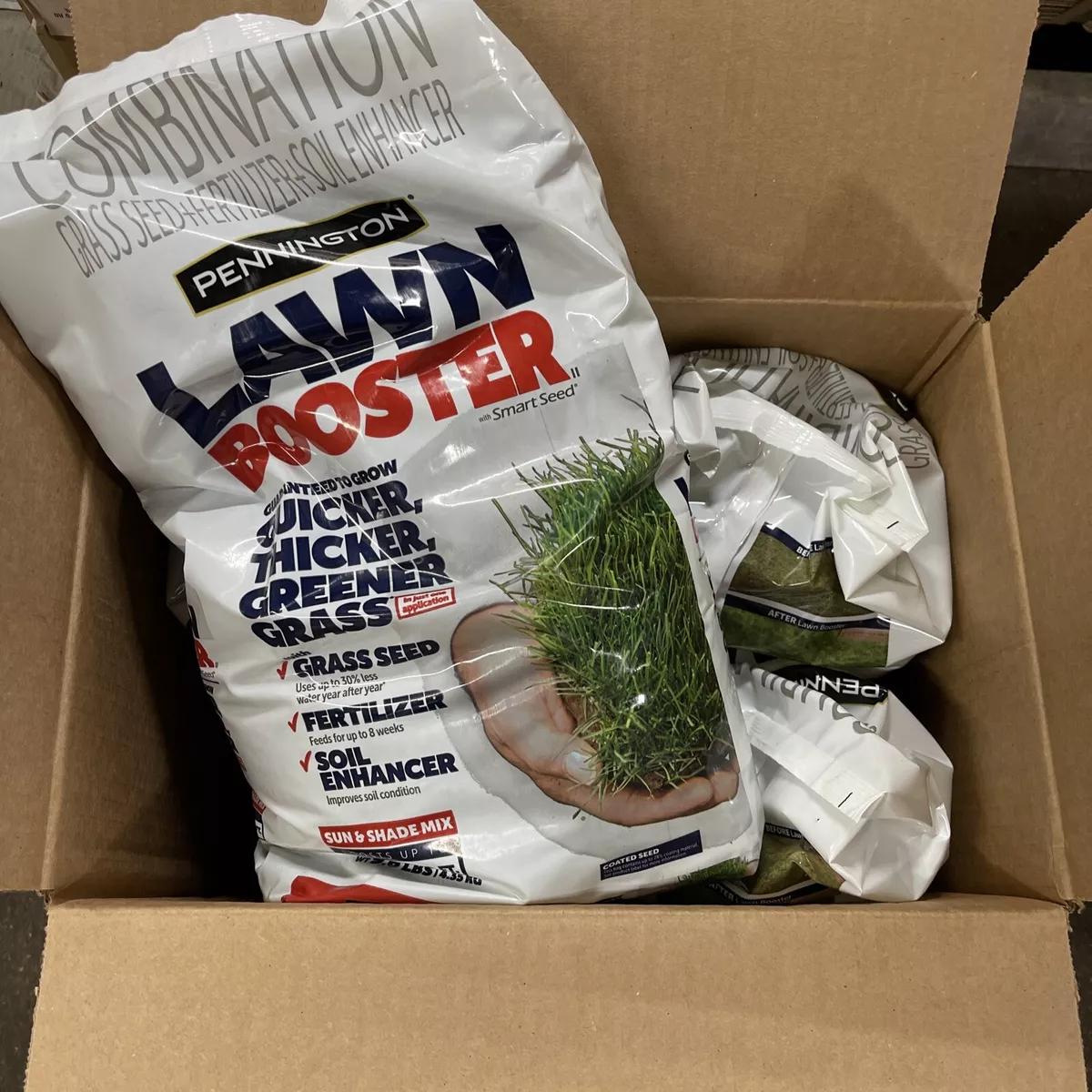 4 Pack Pennington Lawn Booster Sun Shade Mix Grass Seed