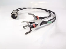 Clairmont Cable Silver 4-pin XLR Speaker Jack Tap Spade Balanced Cable Adapter