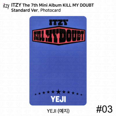 ITZY KILL MY DOUBT Official Standard Ver Photocard Postcard Boxing