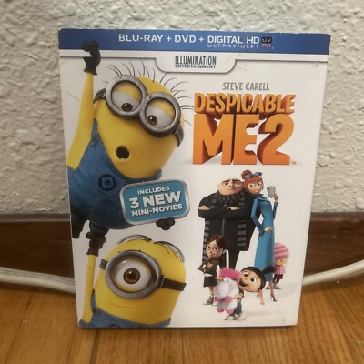 Despicable Me 2 Blu-Ray & DVD Combo w/ 3 Mini Movies ft. Steve Carell (Used)