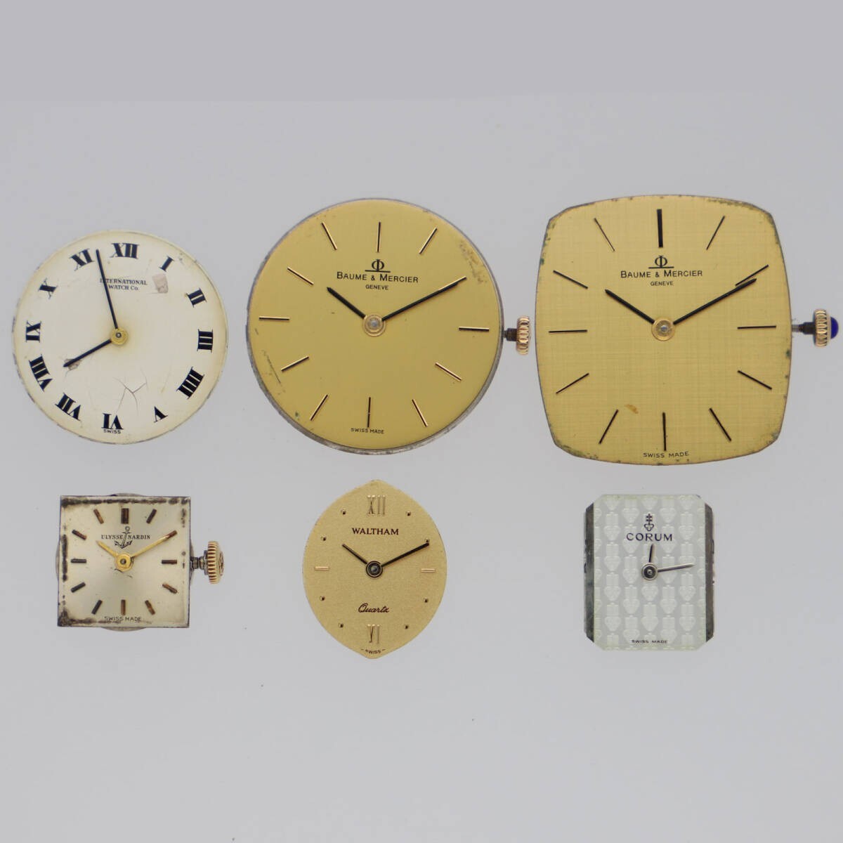 IWC Watch Movement 6-Piece Junk Parts Set From Japan