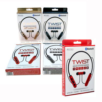 Sentry Bluetooth TWIST Wireless ON-THE-NECK Earphone Headphones Earbuds NEW
