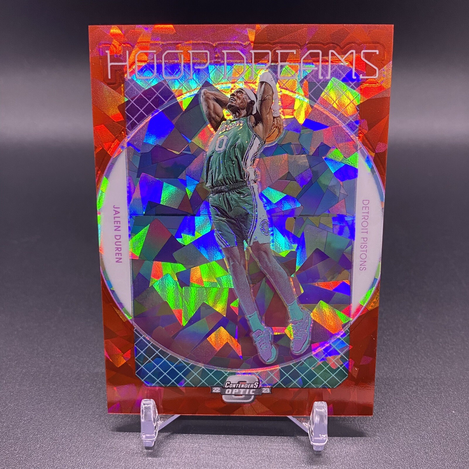 Red Ice! 🚨2022-23 Panini Contenders Optic Jalen Duren RC Hoop Dreams Rookie #23