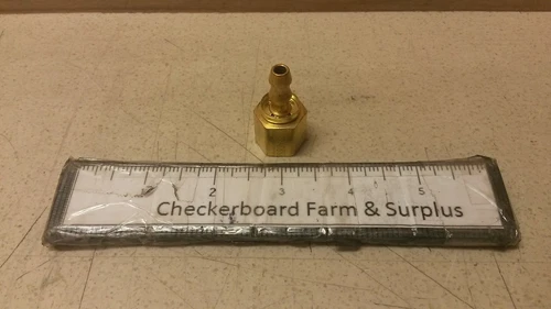 NOS Eaton Brass Socketless Hydraulic Hose Fitting 4753-4-4B Female Straight 1/4"