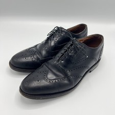 As Is Allen Edmonds Dress Shoes Size 10 Black McClain Wingtip Leather Oxfords