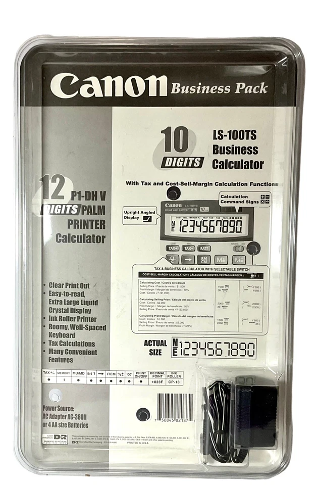 Canon LS-100TS and P1-DH V Bonus Business Printing Calculator - Image 2 of 2