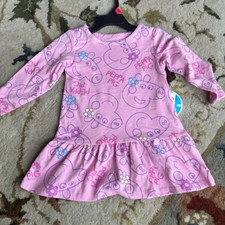 Peppa Pig Pink Dress Size 18 Month NEW