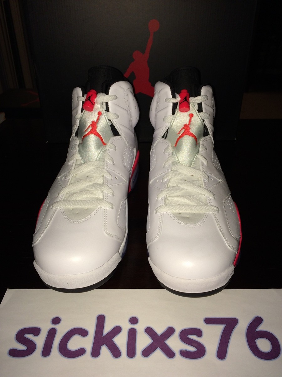 Nike Air Jordan 6 Retro 'White Infrared' Men's Size 13 [384664 123