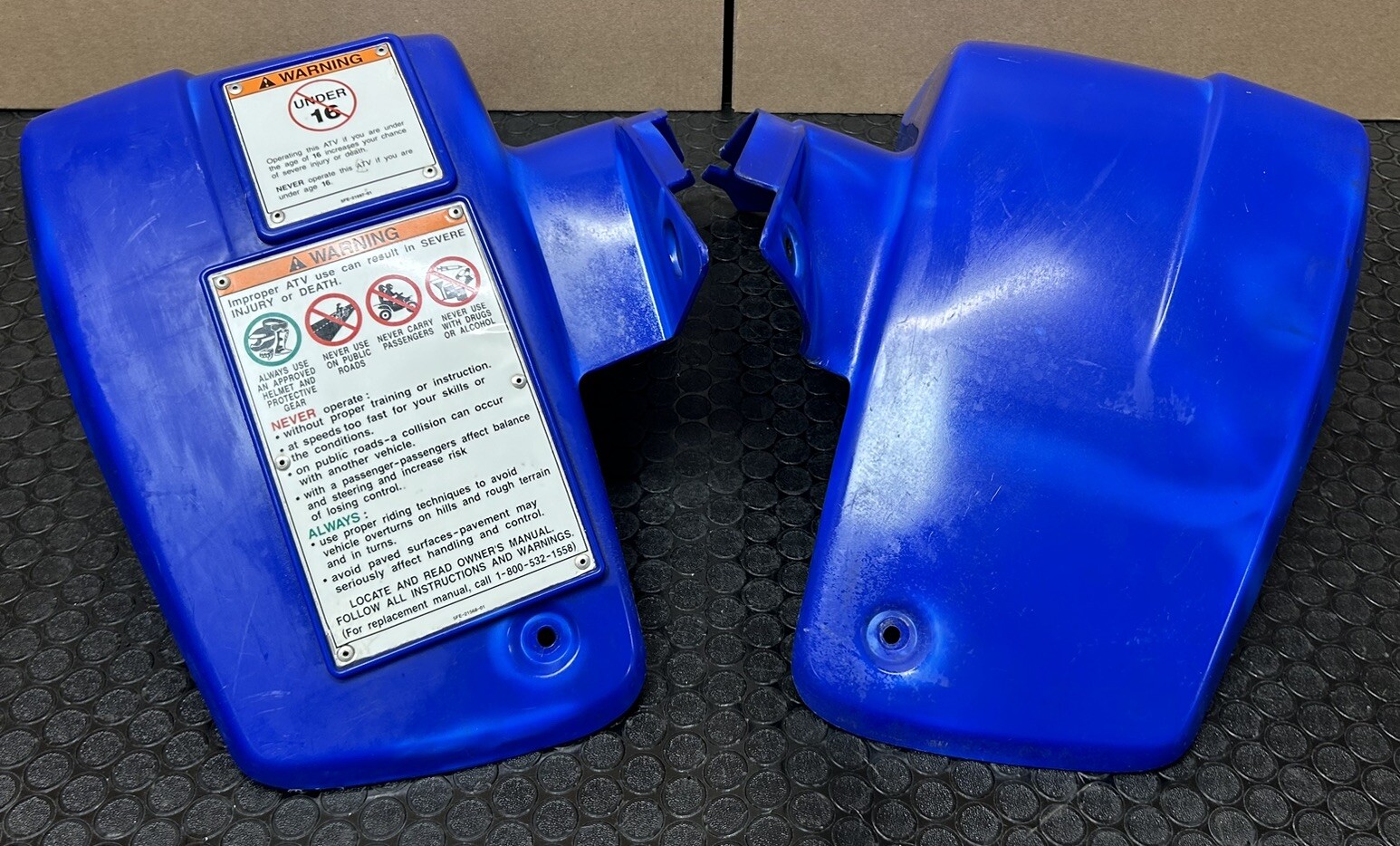 YAMAHA Blaster Plastics Fenders Front Back Fender Plastic BLUE 0306