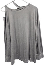 Christian Siriano Womens Tunic Top XL Gray Co...