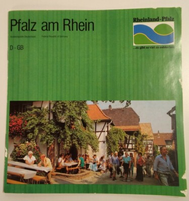 Germany Booklet Rhein Palatinate Forest Vtg 1980s Rare VHTF Fold Out Map Pics