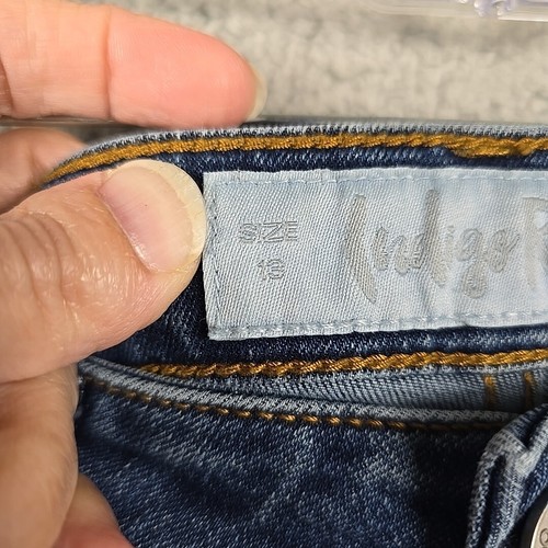 Indigo Rein Womens Curvy Jeans Size 13 Bootcut Mid Denim Pants Stretch - Picture 5 of 15
