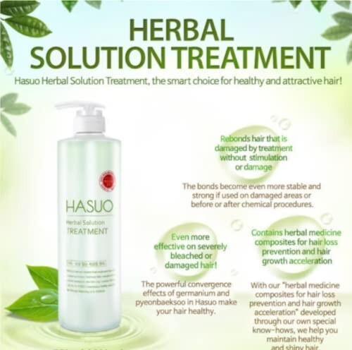 HASUO Herbal Essential Shampoo & Kräuterlösung Behandlung 750ml/25,36 fl.oz - Bild 4 von 5