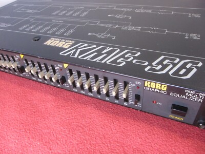 Korg KME-56 Multi graphic equalizer Rare Vintage Japan Tested 100V