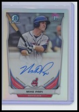 2014 Bowman Draft #BCA-MPA Mike Papi Chrome Draft Pick Autographs Refractors