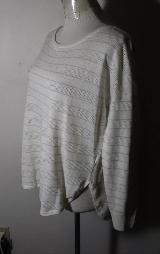 Top ATHLETA Blanco Manga Solitaria Mezcla Lino Talla XL Foto 4 de 4