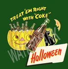 Halloween Coke Coca cola vintage High Quality Metal Magnet 4 x 4 inches 9295