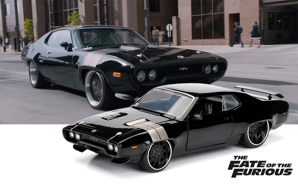 Fast And Furious Dom's 1972 Plymouth GTX, JADA, Diecast Toy Car