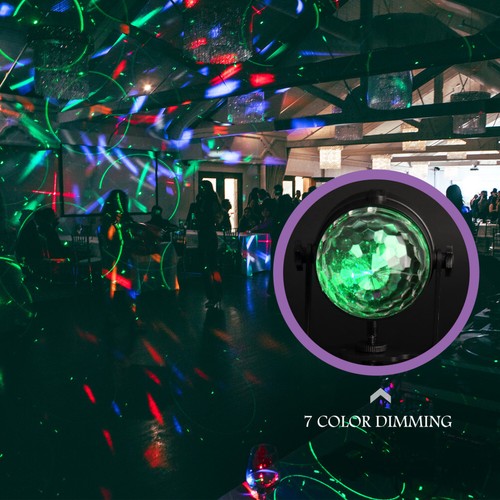 Rotating Disco Light Wedding Party Head Lights Stage Wash Lighting - 第 11/11 張圖片