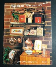 June Grigg Designs Book #6 KITCHEN POTPOURRI Cross Stitch Pattern Leaflet