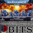 Warhammer 40k Primaris Assault Intercessors Space Marines BITS multi-listing