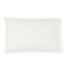 Sferra PAIR Grande Hotel King Pillowcases Percale 22 X 42 " IVORY/IVORY NEW
