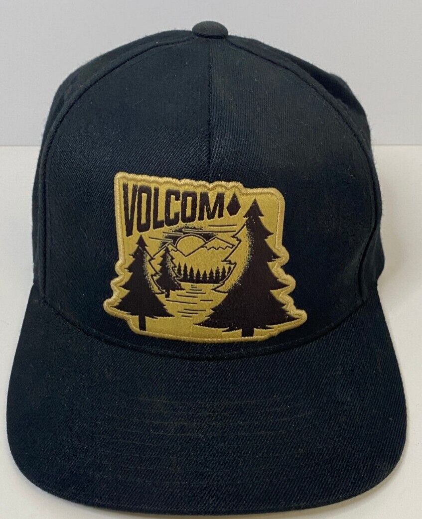 Volcom 110 Black Noir Snapback Hat Cap