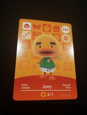 JOEY ANIMAL CROSSING AMIIBO SERIES 3 CARD #266 TRACKED AU POST geniuine