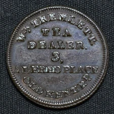 ND 19th Century, London, Wm Tremlett, Unofficial Farthing Token, W.2973a