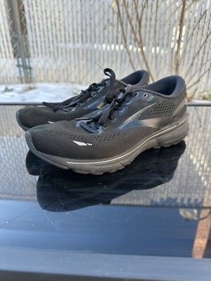 Brooks Ghost 15 Black Running Walk Shoes 1103932E020 Size 8.5 Wide