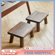 Wooden Step Stool Low Stool Small Bench for Adults Kids Footstool Change Shoe ﻿