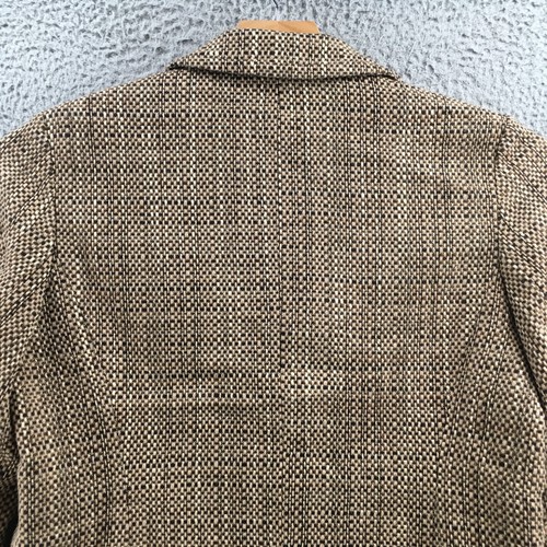 Talbots Blazer Damen 14 Beige Tweed Langarm Knopfleiste Freizeit Kragen - Bild 8 von 15