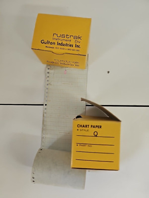 Vintage Rustrak Style Q Chart Paper  NOS 3 Rolls