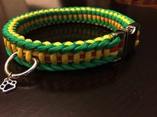 Vietnam Service Medal Paracord Dog Collar , US Handmade, free shipping