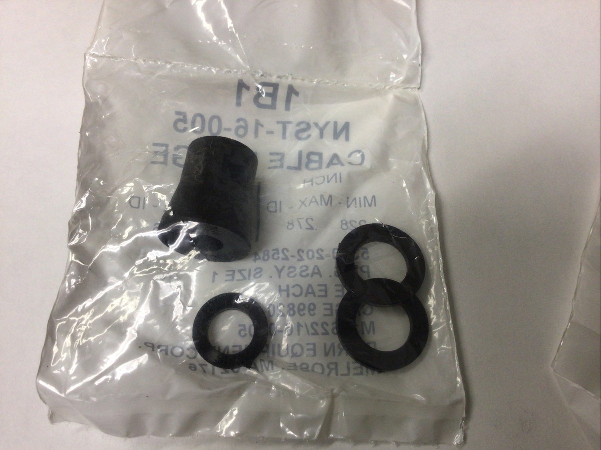 NOS Dorn Packing Assembly M19622/16-0005 Nylon Neoprene Bushing | eBay