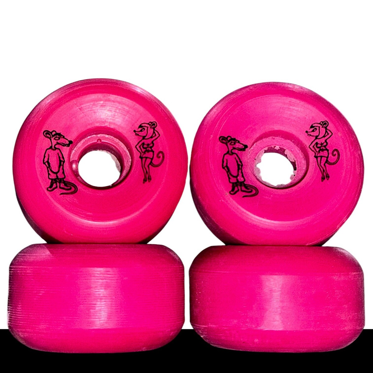 赤青エース　ほぼフルパラ Vintage 1980's NOS Powell Peralta U.S.A. 59mm Rat Bones 95a In Hot