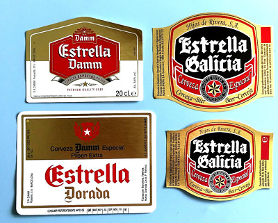 Bieretiketten - Beerlabel ,  ESTRELLA - DAMM  , Barcelona / Spanien #230#