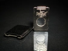 Pheasant by R.D.Gomez Stainless Steel Cigar Cutter Black Leather NIB