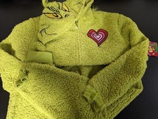 NEW family Grinch Christmas One Piece Hooded Pajamas Union Suit MEN women child