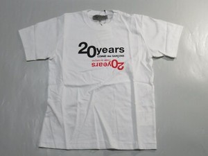 cdg white tee