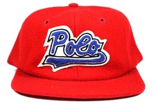 Vintage Polo Ralph Lauren Made In USA Script Wool Medium Baseball Cap RARE K526