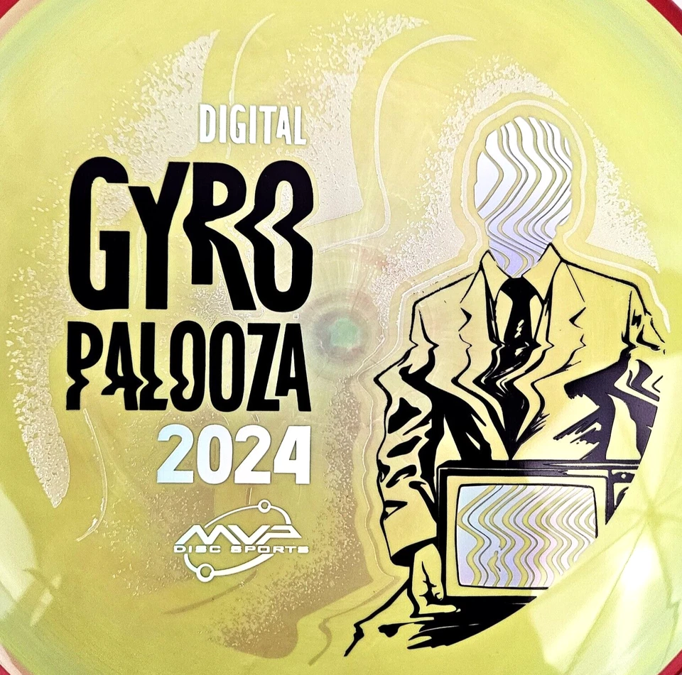 Axiom SimonLine Neutron Balance MVP Gyropalooza 2024 176g Prototype Yellow Swirl - Image 2 of 4