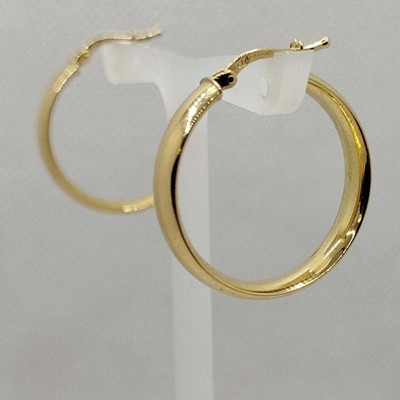 Creolen Ohrringe aus Gold 18 Karat Diam 2.5cm 3.20 Gr