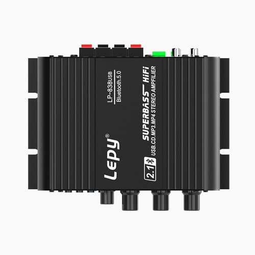 Amplificador de refuerzo de graves HIFI: subwoofer de 50 W, conectividad USB/RCA y Bluetooth - Imagen 13 de 13