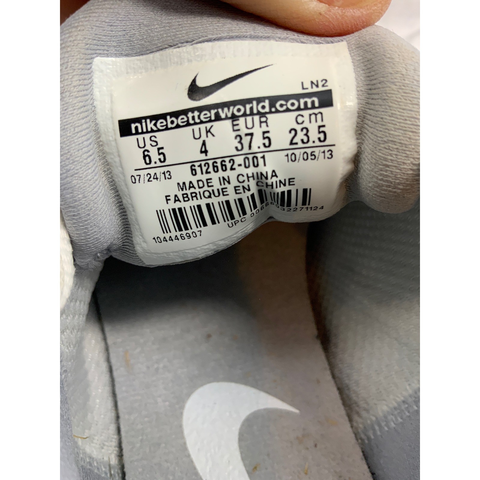 Nike Lunar Control 2 Women Golf Shoes White Grey Size 6.5 US 4 UK thumbnail 7